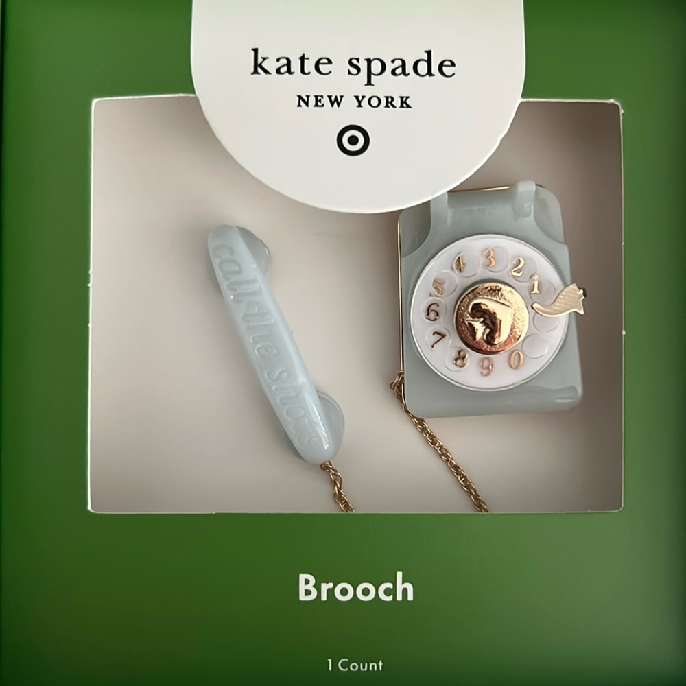 Kate Spade x Target. Telephone Brooch. NWT. Ready to Ship!